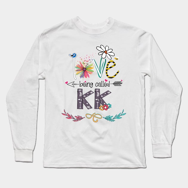 Love Being Called Kk Happy Mother's Day Long Sleeve T-Shirt by KIMIKA